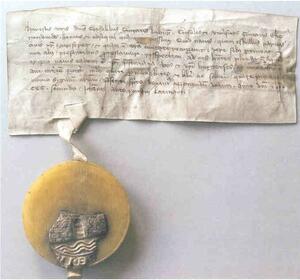 Schreiben des Eckernf&ouml;rder Rats an die Hansestadt L&uuml;beck vom 6. Mai 1302