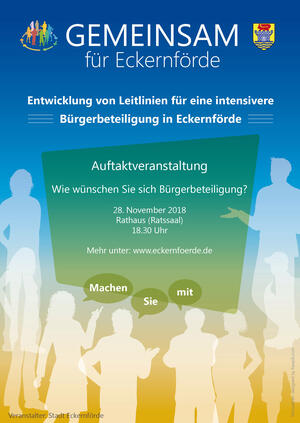 Plakat der Auftaktveranstaltung B&uuml;rgerbeteiligung 2018