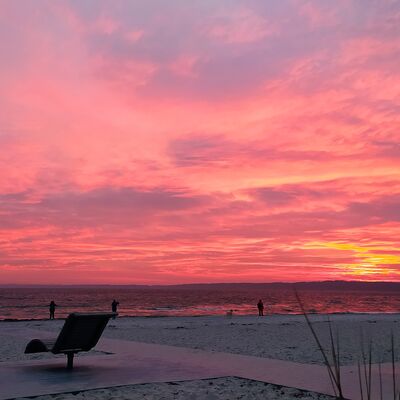 Sonnenuntergang am Strand