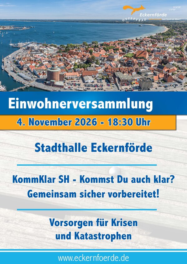 Informationsveranstaltung zur Vorsorge f&uuml;r Krisen und Katastrophen