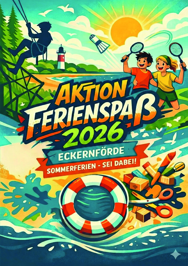 Das ist das Plakat f&uuml;r den Ferienspa&szlig; Sommer 2026.
